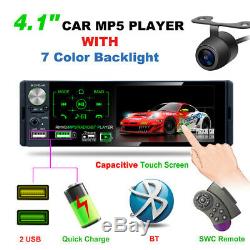 4.1 Car Touch Screen MP5 Radio Player FM Blueteeth Stereo Subwoofer with Camera