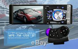 4.1 HD Car In-Dash Stereo Head Unit MP5 MP3 Player Bluetooth FM Radio AUX USB