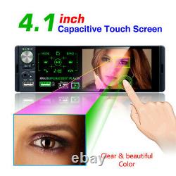 4.1 HD Touch Screen Car Stereo Bluetooth FM Radio MP5 Player+Rear View Camera