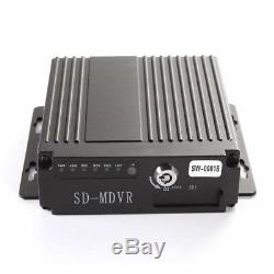4CH Car DVR AHD SD 3G / 4G Wireless GPS Realtime Video Recorder & 4 HD Cameras