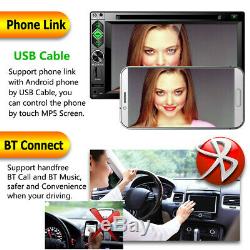 6.2 2 DIN Car FM Radio DVD CD Player Touch Screen Bluetooth Audio Video Input