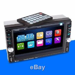 6.6 Touch Screen 2 DIN Bluetooth Car MP5 Media Player With Rear Camera FM Radio