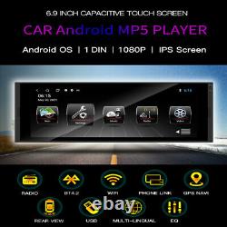 6.9 Android 10 1Din Car Radio Stereo MP5 GPS Navi Wifi 1+16GB Bluetooth 4-core