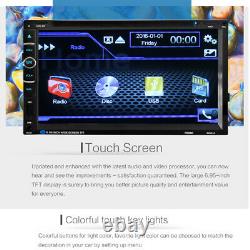 6.95 Full Touch Car Stereo Bluetooth Radio 2Din CD DVD Player GPS Nav USB/TF/FM