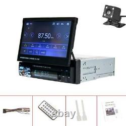 7'' 1 Din Car Radio Head Unit Stereo Audio Flip Out Touch Screen FM SD + Camera