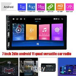 7 2 DIN Android 11 Car 1080P GPS Bluetooth Stereo Radio EQ FM MP5 Player WiFi
