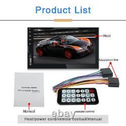 7 2 Din Car Stereo Radio FM/MP5 Player Bluetooth HD 1080P Touch Screen TF DC12V