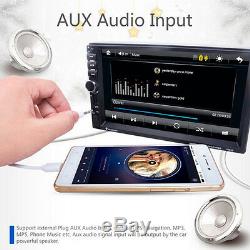 7 2 Din In-dash Car Stereo MP3 Audio Radio Player Bluetooth GPS Navigation AUX