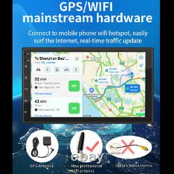 7 2Din Android 10.1 Touch Screen Car Stereo GPS Wifi FM MP5 Player MP3/WMA/WAV