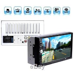 7 2Din Touch Screen FM Bluetooth Radio Audio Stereo Car Video Player+HD Camera