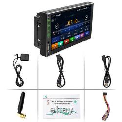 7 Android 10.1 Double DIN Car Stereo Radio with Bluetooth SD/FM/USB/AUX Navi