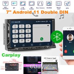 7 Android 11 Double DIN Car GPS Navigator Carplay FM/DAB Radio Built-in WIFI