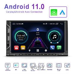 7 Android 11 Double DIN Car GPS Navigator Carplay FM/DAB Radio Built-in WIFI