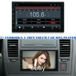 7'' Android 9.1 2 Din Touch Car MP5 Player Stereo FM Radio WiFi GPS NAVI EQ/DSP