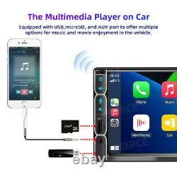 7'' Double 2DIN Apple carplay android auto Car Radio Stereo BT MP5 Player/Camera