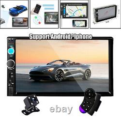 7 Double 2DIN Car MP5 Player Bluetooth Stereo Radio Camera For Android/ Iphone