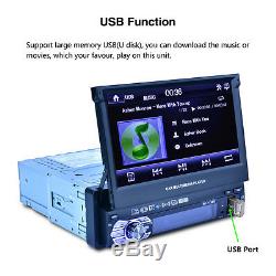 7 HD Touch Screen 1DIN Car GPS Navigation Bluetooth FM Radio MP5 Player+8GB Map