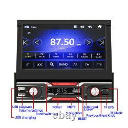7 Retractable Car MP5 Player Touch Screen GPS Navi Radio FM USB for iOS/Android
