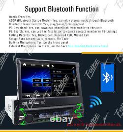 7 Single 1 Din GPS Stereo DVD CD Radio Player navigation In Dash Bluetooth MP3