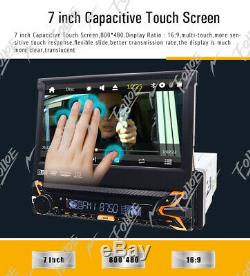 7 Single 1Din Car Radio Stereo DVD Player GPS Navigation With Map Bluetooth+Cam