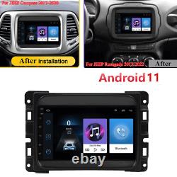 7 Stereo Radio GPS Navi For Dodge Ram 12-17 Jeep Compass 17-20 Build-in Carplay