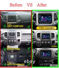 7 Stereo Radio GPS Wifi For Dodge Ram 13-18 Jeep Compass 17-20 Renegade 15-22