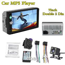 7In 2Din HD Touch Screen Car FM Radio MP5 Player +Steering Wheel Control +Camera