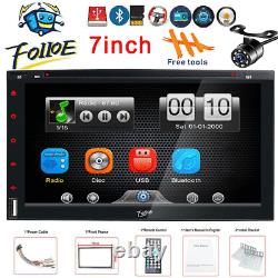 7Inch Double 2 Din Car Stereo DVD CD Player FM Bluetooth Touch Screen SWC Radio