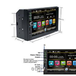 7in Double 2DIN Car FM Stereo Radio MP5 Player Touch Screen BT Audio USB/TF/AUX