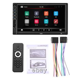 7in Double 2Din Touch Screen Bluetooth Car FM Radio Stereo MP5 Player TF USB Aux
