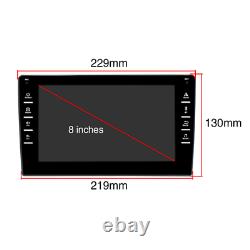 8 Double 2Din Android 9.0 HD Car Stereo Radio GPS Wifi OBD2 Mirror Link Player