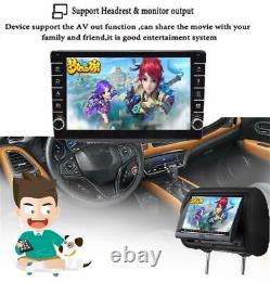 8in Car Stereo MP5 Player Mirror Link WIFI Bluetooth GPS FM Radio 2DIN Quad Core