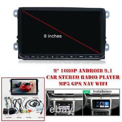 9 2Din Android 9.1 Car Stereo Radio Player MP5 GPS Nav Wifi Quad Core 1GB+16GB