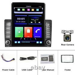 9.5 Double Din Car Stereo With Backup Camera Radio MP5 Carplay GPS Wifi FM Aux