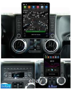 9.5 Vertical Car Stereo Radio GPS Navi WiFi For Dodge Ram Jeep Wrangler Carplay
