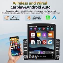 9.7 2Din Apple Carplay Android 13 Car Stereo GPS Navi Radio BT DSP Wifi +Camera