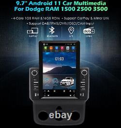 9.7 For Dodge RAM 2013-2018 Car GPS Navigation Stereo Radio 2+32G Android 12.0