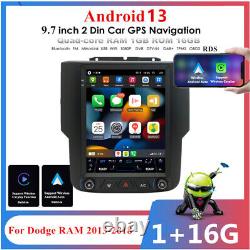 9.7 Stereo Radio GPS Wifi For Dodge RAM 1500 2500 3500 4500 2013-2018 Carplay