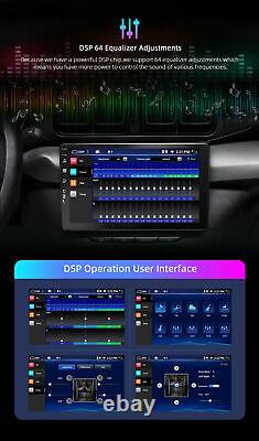 9'' Android 10 For Universal Carplay 4+64GB GPS NAVI Car Stereo Radio 4G WIFI BT
