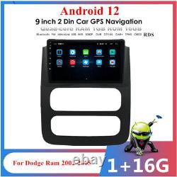 9 Android 12 Car Stereo Radio GPS Nav For 02-05 Dodge Ram Pickup 1500 2500 3500