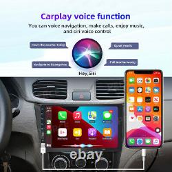 9'' Apple carplay android auto single 1DIN Car Radio Stereo BT MP5 Player/Camera