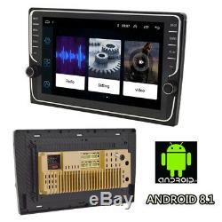 9 Car Double 2DIN GPS Radio Android 8.1 Player ROM 16GB Knob Button Wifi OBD TV