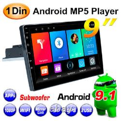 9 HD 1 Din Android 8.1 Car Stereo GPS MP5 Player WiFi FM Radio Mirror Link Kit