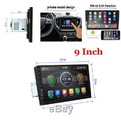 9 Single 1Din Touch Screen Head Unit Car Stereo Radio Mirror Link USB/TF/AUX