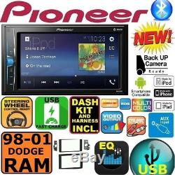 98 99 00 01 Dodge Ram Pioneer Bluetooth Usb Aux Am/fm Car Radio Stereo Package