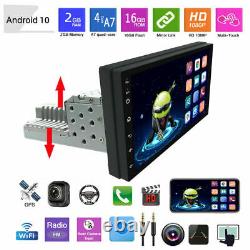 Android 10 7'' single 1 Din Car Radio Stereo BT GPS WiFi MP5 Player Mirror Link