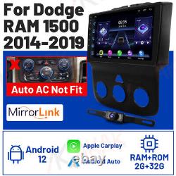 Android 12 Car Stereo Radio GPS Carplay Navi For Dodge Ram 1500 Pickup 2014-2019