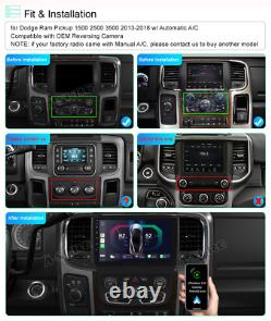 Android 13.0 Car Stereo Radio GPS Carplay For 2013-2018 Dodge RAM 1500 2500 3500
