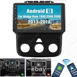 Android 13 For 2013-2018 Dodge Ram 1500 2500 3500 Car Stereo Radio Apple Carplay