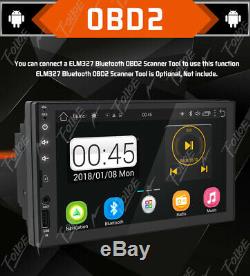 Android 8.1 2Din 7 Car Stereo Radio Player Bluetooth MP3 AUX GPS+Backup Camera